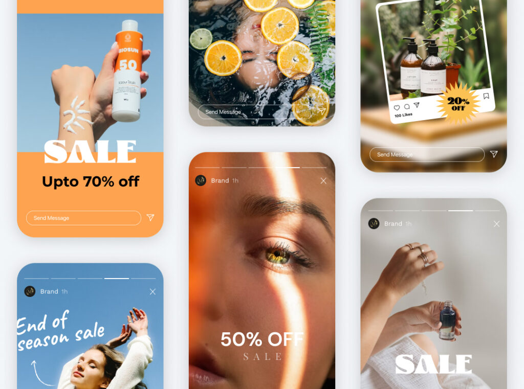 Skincare Instagram Post Ideas | Seasonal Sale Advertisements