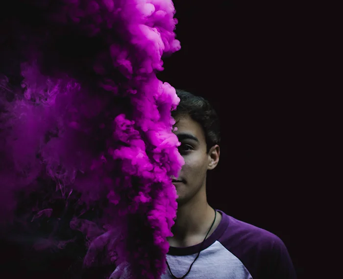 Smoke Bomb Photography Ideas 2023 | Cover Half of the Model's Face with Smoke