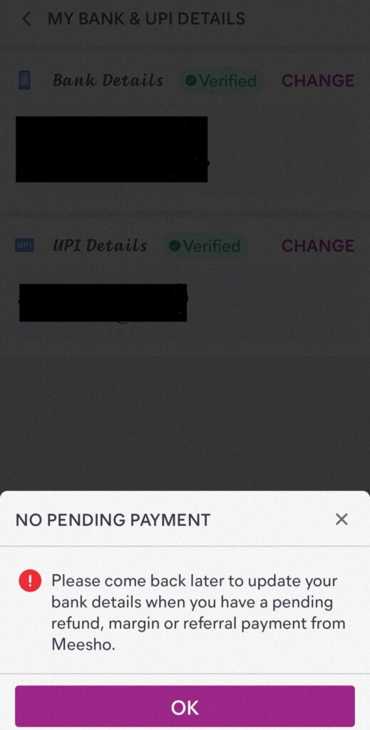 How To Add Bank Details In Meesho