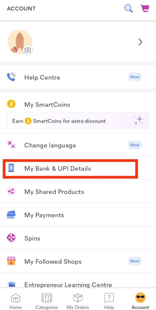 How To Add Bank Details In Meesho 2023 Guide | Go to 'My Bank & UPI Details'