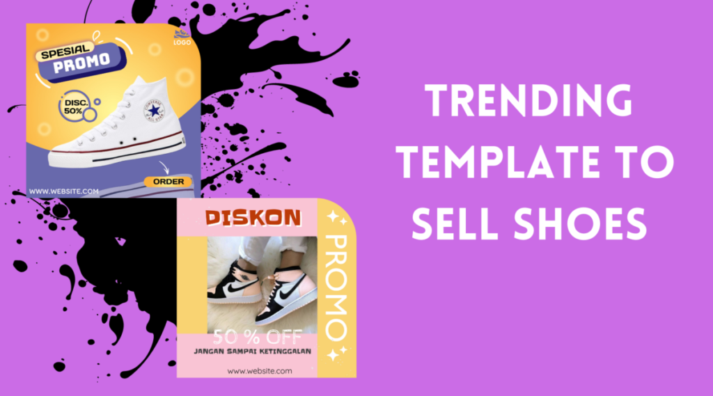 Trending template to sell shoes.