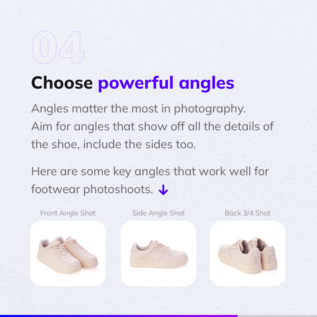 5 Pro Tips For Footwear Photography | Choose Powerful Angles