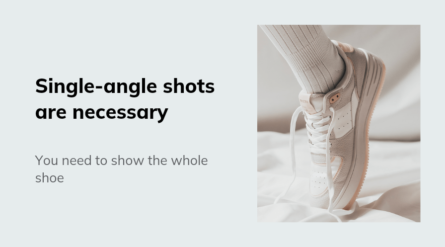 Essential Product Photography Tips For Fashion Brands 2022 | Use single-angle shots.