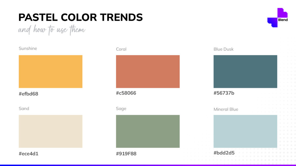 Pastel Color Trends 2022