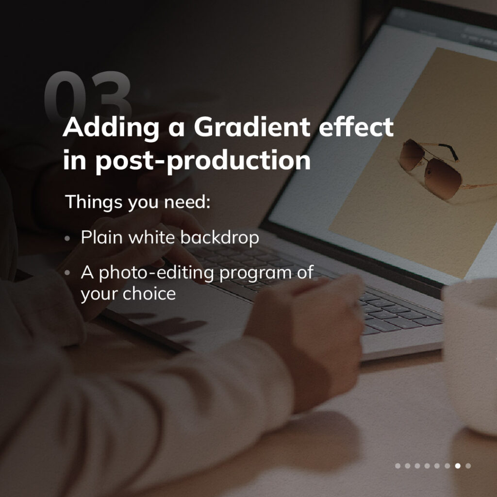 Gradient Background In Product Photography | Gradient effect in post-production