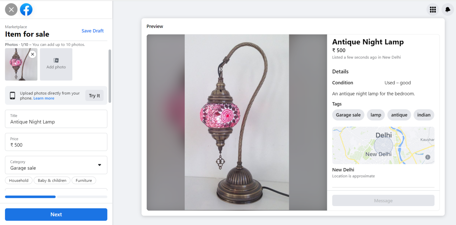 How To Post A Garage Sale On Facebook Marketplace