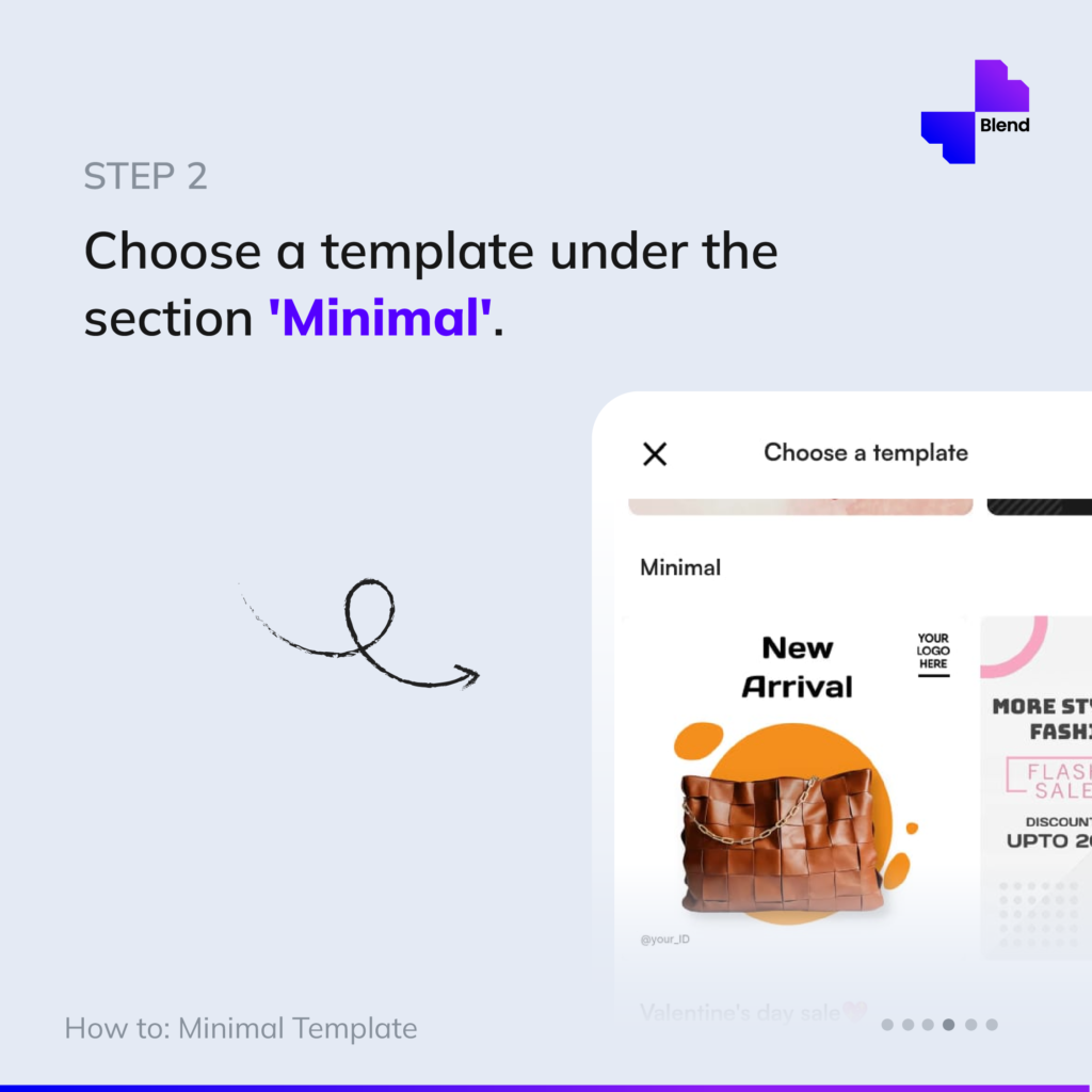 How To Create A Minimal Template On Blend | Choose minimal template