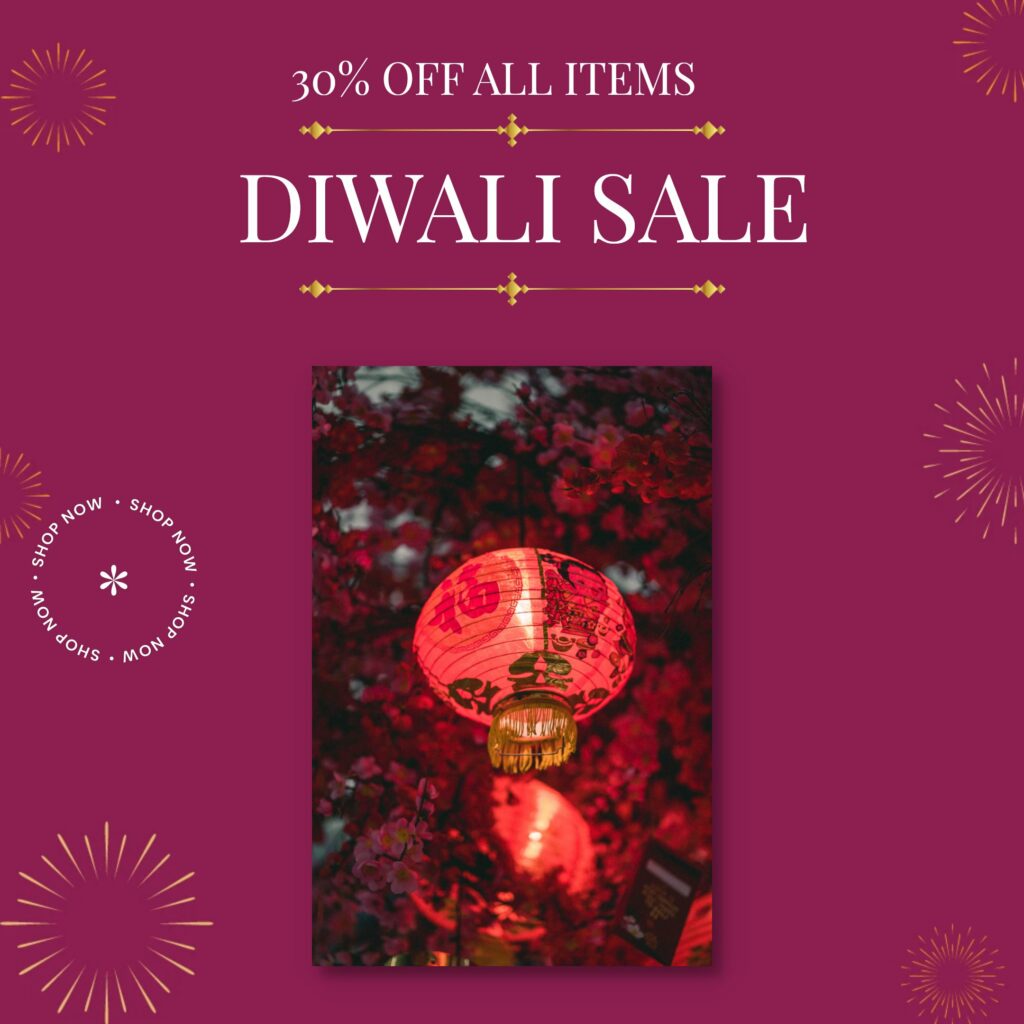 Diwali-themed e-commerce product photo template