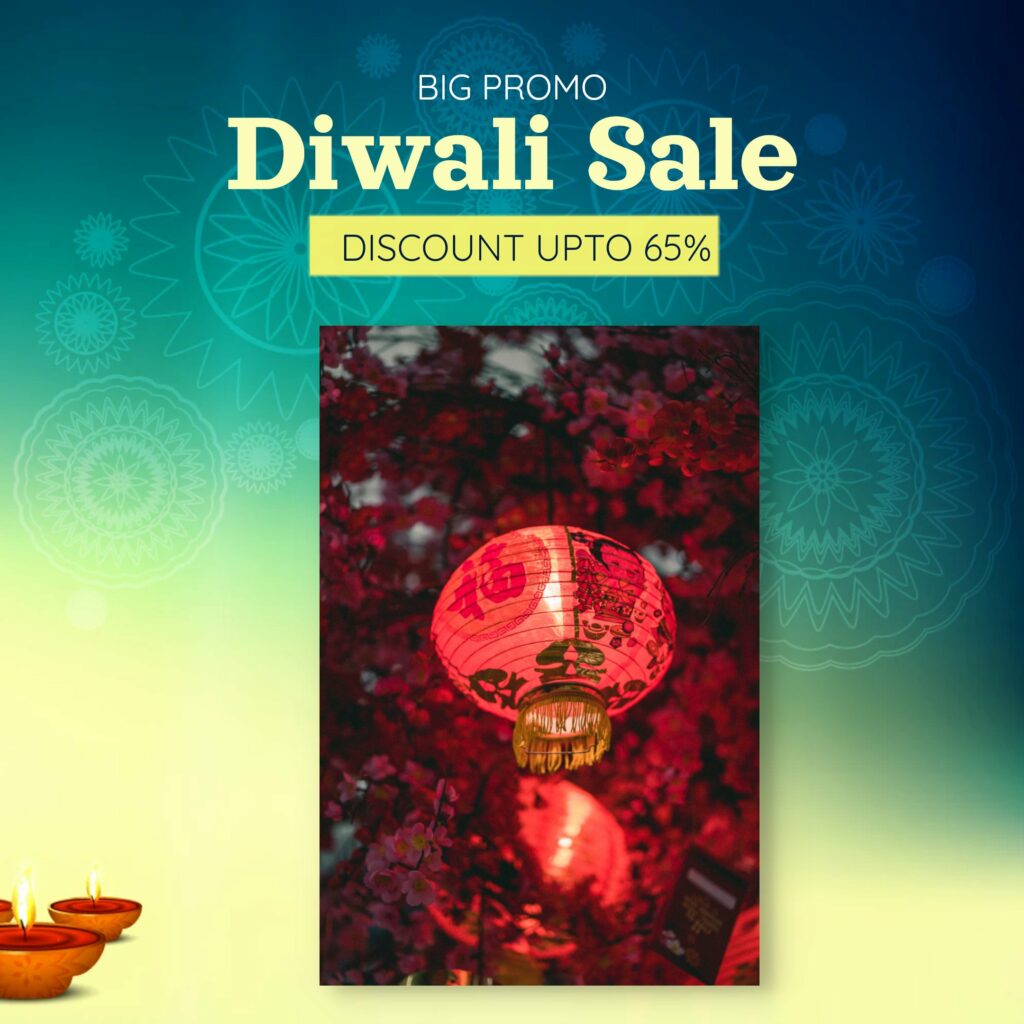Diwali-themed e-commerce product photo template