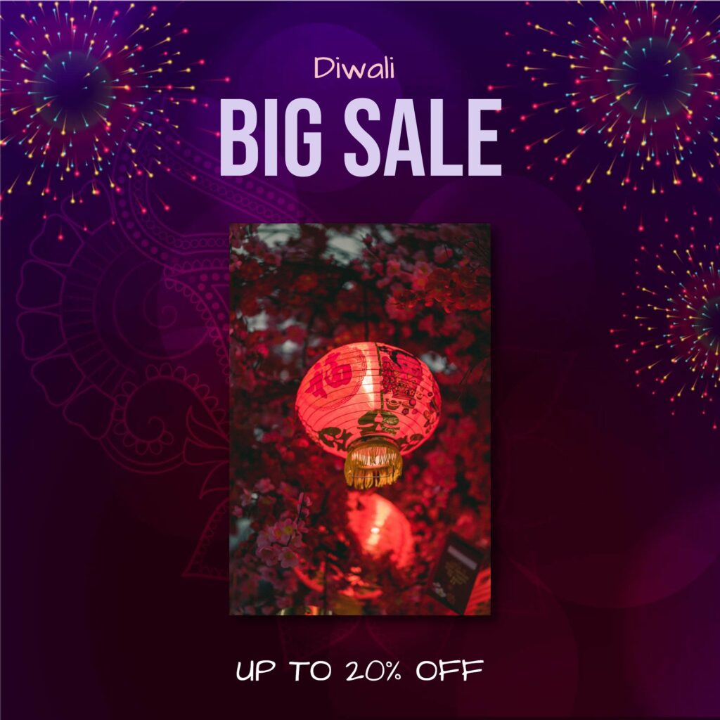 Diwali-themed e-commerce product photo template