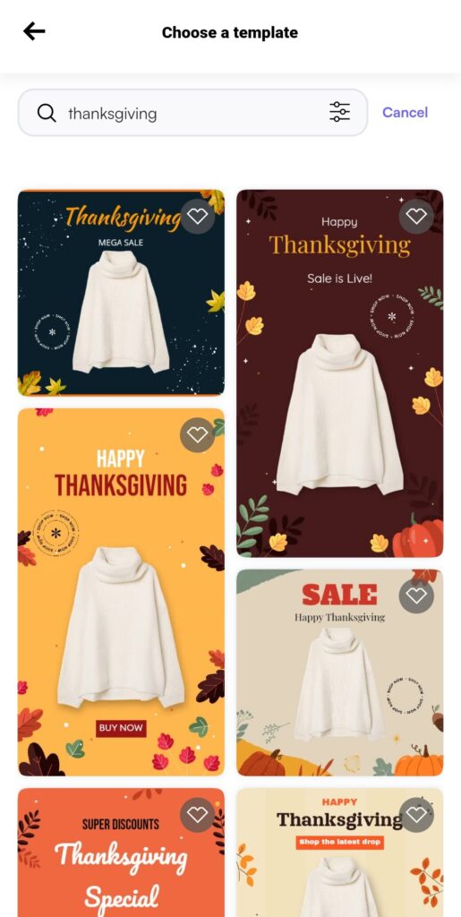 How To Create A Thanksgiving Template With Blend | Choose Template