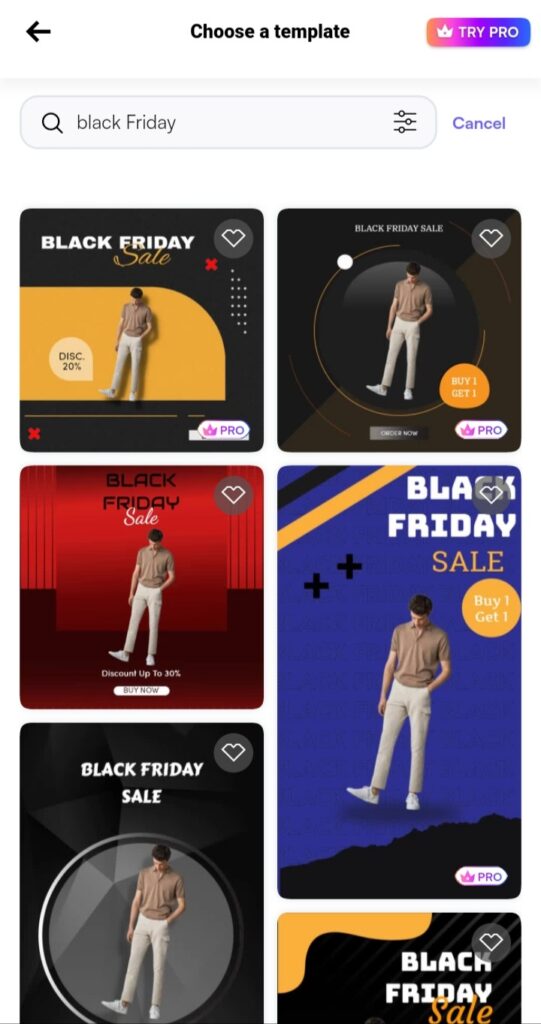 Creating A Black Friday Sales Template With Blend | Choose your favourite template.