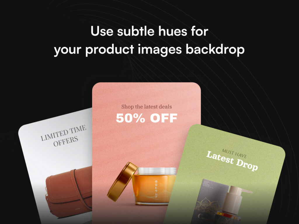 A light-colored backdrop is ideal for product photography.