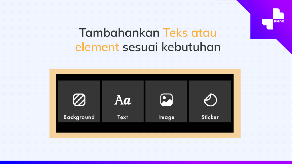 Tambahkan teks atau elemen