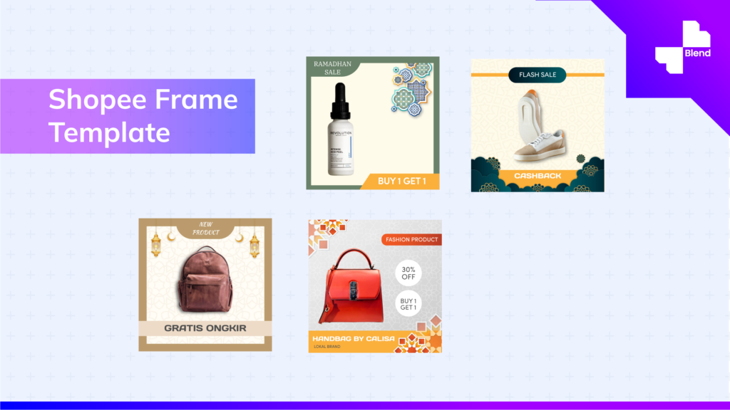 Shopee frame template