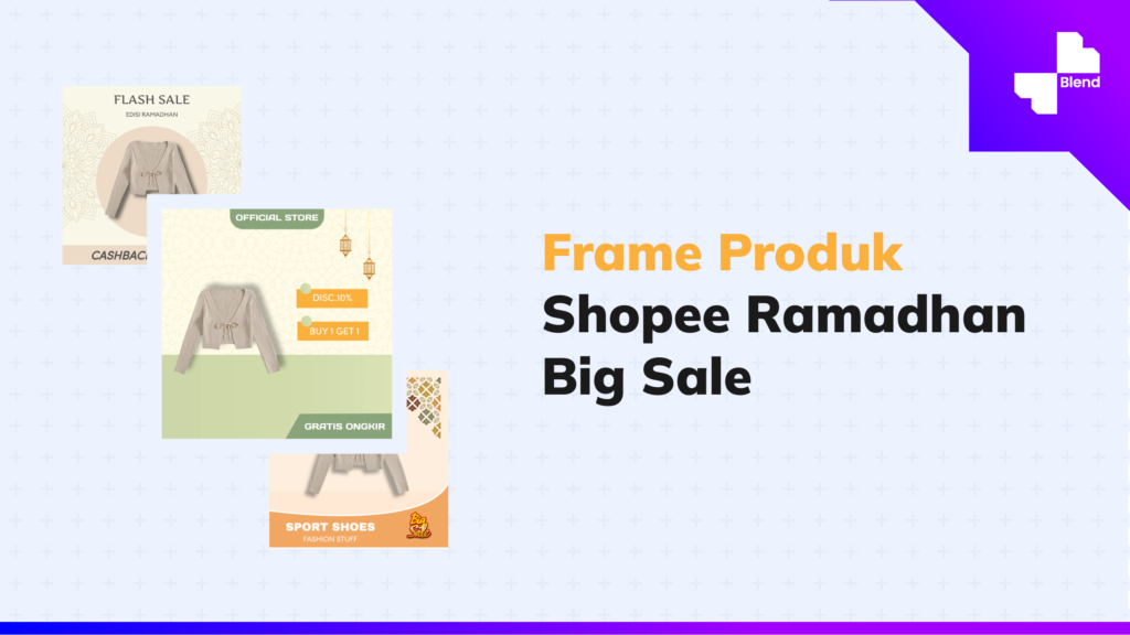 frame produk shopee